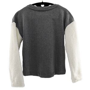 Girls Gray Peace Sweatshirt Colorblock Harper Canyon Size 7/8